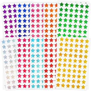 3000 PCS Star Stickers, 0.6" Sparkly Holographic Stickers, Kids Rewards Holographic Colors Sticker, Foil Star Sticker for Behavior Chart, Student Planner, School Classroom Teacher Supplies, DIY
