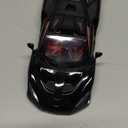 1:24 Scale Car Model Compatible for Collectible McLaren Senna Super Sports Car Toys, Zinc Alloy Pull Back Toy Vehicle with Sound and Light for Adult Boys Girls 3 4 5 6 7 8 (Black)