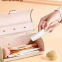 Eyebrow & Facial Hair Removal for Women: 2 in 1 Rechargeable Eyebrow Trimmer & Face Shaver, Painless Electric Facial Eye brow Razors Epilator with Built-in LED Light -Perfect for Face, Lips & Body (Rose Gold)