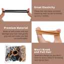 100Pcs Soft Cotton Seamless Hair Bands, Large Ponytail Holders for Thick or Thin Hair, No Crease Nylon Elastics, Damage-Free Hair Accessories for Women, Men, Girls