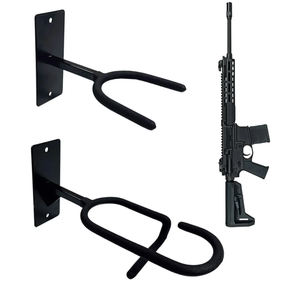 Gun Rack Wall Mount Rifle Shotgun Wall Mount Indoor Adjustable Vertical Gun Holder
