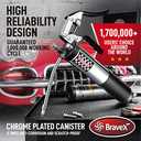 Heavy Duty Professional Pistol Grip Grease Gun 6000 PSI - 18 inch Flex Hose