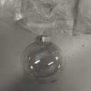 Christmas Clear Baubles Transparent Ball Plastic Fillable Sphere Ornament for Xmas Tree/Home Decoration/Wedding/Birthday/Party/Gift Box etc (6cm, Set of 12Pcs with lid)(Round)