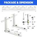 Mini Split Wall Mounting Bracket for Air Conditioner Heat Pump System Unit 9000-36000 BTU, Heavy Duty Foldable Support Bracket for for Ductless Mini Split, HVAC, Compressor