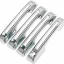7020 Triple Chrome Plated ABS 4 Door Handle Cover Compatible with 2021 2022 2023 + Ford Bronco Sport