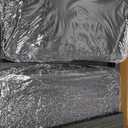 Furnulem 5 Drawer Black Dressers for Bedroom 2 Tier Shelf Storage Small Fabric Dresser for Closet Sturdy Metal Frame Modern Style Storage Cabinets Organization Units for Hallway Rooms