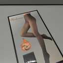 200D Thermal Opaque Winter Tights, Skin-Permeable, Slim Fit (Gray, M)