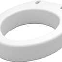 NOVA Medical Products Toilet Seat Riser, Raised Toilet Seat, White, 1 Count