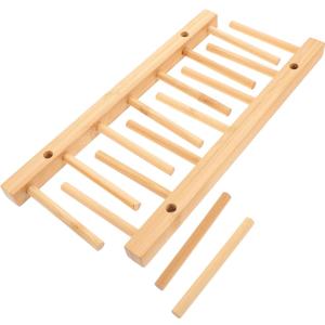 FIXOSHEE Practical Wooden Thread Holder for Easy Sewing Lightweight Spool Storage Rack Spools Organizer for Craft DIY Projects Durable Construction Simple Design for Home Use