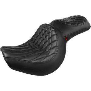 Comfort Gel Motorcycle Seat Replacement for Kawasaki 2006-later Vulcan 900 Classic/Classic LT 2007-later Vulcan 900 Custom Extra Thick Foam Pad with Cooling Gel Layer Cruiser Touring Seat