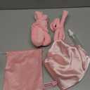 LitBear Heatless Curls Overnight, 2 Sizes of Soft Hair Rollers for Women with Bonnet to Sleep In, No Heat Hair Curlers Set with Scrunchies and Clips, for Long and Medium Hair (Pink)