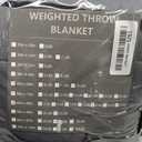 yescool Weighted Blanket for Adults (20 lbs, 60" x 80",Grey& Black) Cooling Heavy Blanket for Sleeping Perfect for 190-210 lbs, Queen Size Breathable Blanket with Premium Glass Bead, Machine Washable