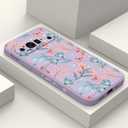 for Google Pixel 9 Pro Case, Liquid Silicone Slim Anti Fingerprint Phone Cover for Pixel 9 Pro 6.3", Leaf Purple