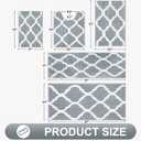 OLANLY Bathroom Rugs 36x24, Soft and Absorbent Microfiber Bath Rugs, Non-Slip Shaggy Shower Carpet, Machine Wash Dry, Bath Mats for Bathroom Floor, Tub and Shower, Grey
