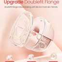 NCVI Breast Pump Hands Free, Double Wearable Electric Breast Pump with Strong Suction, 150min Battery Life with 4 Modes & 9 Levels, 19/21/24mm Flange Anti-Leakage Portable Breastfeeding Pump for Moms