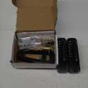 Upgrade Double Sided Keypad Door Lock with Adjustable Deadlatch 2-3/8'' and 2-3/4'', Double Sided Keyless Door Lock with Handle, Double Sided Gate Lock for Outdoor (Black)