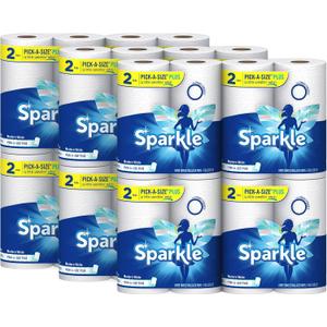 Sparkle Pick-A-Size Plus Paper Towels, 24 Rolls = 48 Regular Rolls, Everyday Value Paper Towel With Full And Half Sheets