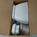 Ingenuity My Size Potty Pro 2-in-1 Potty Training Toilet, Floor Potty with Removable Potty Seat for Standard Toilets, Realistic Flushing Sound, For Toddlers Ages 18+ months, Up to 50 lb (White)