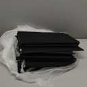 Huuger 63 Inch TV Stand for 65, 70 Inch TV, 11 Drawer Long Dresser with Power Outlets and LED Lights, Entertainment Center with Storage, Black Dresser with PU Leather Surface