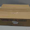 Hobnail Drinking Glasses, 8 pcs Embossed Designed Glass Cups-4 Highball Glasses 12oz & 4 Rocks Glasses 12oz, Mojito Cups, Mixed Drink Cocktail Glass, Bar Glassware for Cocktail, Whiskey