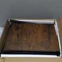 Furologee Kitchen Bakers Rack with Power Outlet, Microwave Oven Stand with Storage 4 Tiers, Coffee Bar Table with 6 S Hooks, Kitchen Storage Shelf Rack for Spices, Pots, Rustic Brown (22inch)