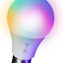 Globe Electric 50589 Color-Changing A19 LED Smart Light Bulb, 2.4 GHz Wi-Fi, 60W Equivalent 800LM, Works with Alexa Only, 1-Pack