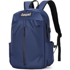 Laptop Backpack for Men and Women Lightweight Daypack Slim Sturdy Business Offices Knapsack Daily Commute Necessities (Dark Blue)