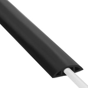 Floor Cord Cover Cord Hider Floor Black, Cable Management Cover Prevent Cable Trips, Wire Covers for Electric Power Cords, Wire Protector