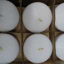 48 Pack White Floating Candles 3 inch Unscented Floating Candles for Centerpieces 8 Hours Long Burn Time-3 Floating Candle Bulk for Wedding Cylinder Vases