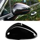 Moonlinks Compatible with Kia K5/Optima Left Driver Mirror Cover Replacement 2021 2022 2023 2024,Glossy Black Left Side Clip-on Mirror Cap With Turn Signal Light Replaces for 87616-L2000