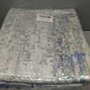 Washable Rugs 8x10 Area Rugs for Living Room- Modern Abstract Rugs for Bedroom,Dining Room, Large Soft Low Pile Carpet with Non Slip Rubber Backing,Neutral Accent Rug for Nursery Home Office (Blue-Griege-Brown-Beige-White)