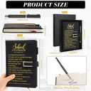 6 Sets School Counselor Gifts Leather Journal Pen with Gift Box Appreciation Gifts for School Counseling Graduation Birthday Teachers Appreciation Day