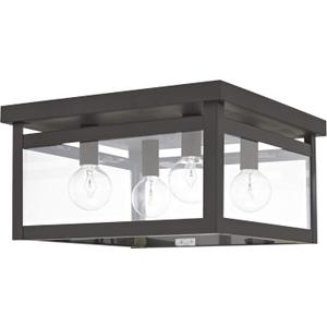 Livex Lighting 4032-07 Milford 4-Light Ceiling Mount, Bronze