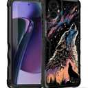 EFGWSDER for Moto G Power 5G 2025 Case,[Dual Layer][10 FT Military Grade Drop Protection] Heavy Duty Shockproof Case for Motorola Moto G Power 5G 2025 6.8",Galaxy Wolf