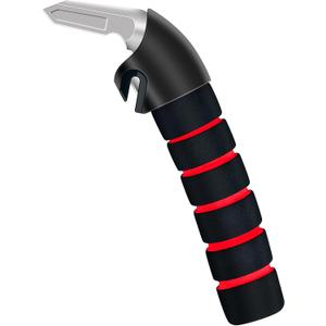 KOUNATSURI Car Door Handle for Elderly Car Assist Support Handle Multifunction Car Door Latch Bar for Seniors and Handicapped(Red)