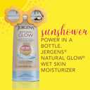 Jergens Natural Glow In Shower Lotion, Self Tanner for Fair to Medium Skin Tone, Sunless Tanning Wet Skin Lotion for Gradual, Flawless Color, 7.5 Ounce 