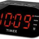 Timex T231G AM/FM Dual Alarm Clock Radio with 1.2-Inch Display and Line-in Jack (Gunmetal)