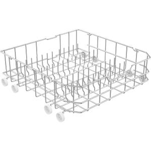 UPGRADED WD28X10384 Dishwasher Lower Rack Compatible with GE Dishwasher Rack Replacement Parts,WD28X10166 WD28X10309 GLD5660N00SS GLD4560R00SS Stainless Steel GE Dishwasher Bottom Rack with Wheel