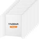 12 Pack Trifold Poster Board, 17x26 Inches White Presentation Board, Portable Display Board for Science Fair, School DIY Project and Business Exhibitions