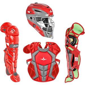 All-Star S7 Axis Ages 12 to 16 - Baseball Catching Equipment Kit (Includes Helmet, Chest Protector, Leg Guards), Meets NOCSAE