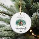 First Christmas as Grandparents  New Grandparent Keepsake Ornament, Heartfelt for Grandma & Grandpa, Established 2025 Family Tree Decor (S7)