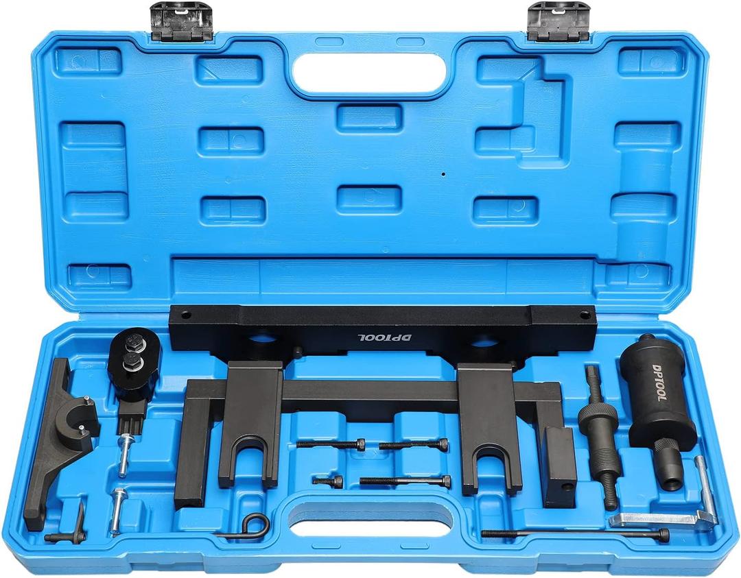 DPTOOL Camshaft Timing Flywheel Holder Tool Fuel Injector Remover Kit Compatible with BMW N20 N26 Engine
