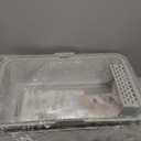 23.6''x16''x12'' Enclosed Stainless Steel Litter Box with Lid, XL Sifting Litter Box for Pine Pellets, High Sides Metal Litter Box System for Big Cats, Anti-Leakage, Easy Cleaning, Less Tracking (Large)