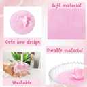 5 Pcs 6 Inch Extra Large Powder Puff and Container Set, Glass Dusting Powder Container with 3 Soft Washable Reusable Velvet Puffs for Loose Powder, Body Powder and Setting Powder Wet and Dry Makeup