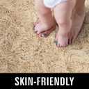 TWINNIS Super Soft Shaggy Rugs Fluffy Carpets, 4x5.9 Feet, Indoor Modern Plush Area Rugs for Living Room Bedroom Kids Room Nursery Home Decor, Upgrade Anti-Skid Fuzzy Rug, Light Tan