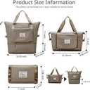 Large Capacity Foldable Travel Bag Expandable Portable Carry on Bag Dry&Wet Separation Sports Duffel Bags