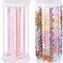 POVETIRE Bow Holder for Girls Hair Bows,Pink Hair Bow Organizer, Hair Clips Stand Hair Accessories Rack Display Decors Baby Nursery Toddler Girls Room