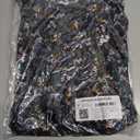 Amazon Essentials Women's Cap Sleeve Boat-Neck Faux Wrap Dress (Medium, Black Ditsy Floral)