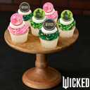 Wicked Cupcake Rings With Glinda And Elphaba, 24 Cupcake Toppers For Cakes, Birthday's, Celebrations, Food Safe Cake Decorations - 24 Pack