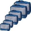 Packing Cubes Set Travel Luggage Organizers Suitcase Lightweight Accessories Navy Blue